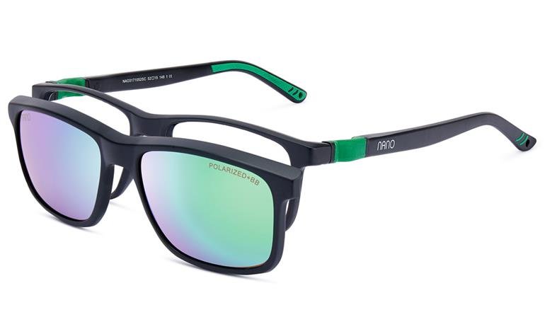 Nano Vista Fanboy 3.0 with Solar Clip Clip on flexible sunglasses